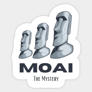 Moai Easter Islands Rapa Nui Statues Heads Mystery Sticker